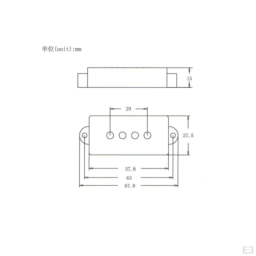 2 Open Pickup Covers for Musical Instrument Parts