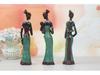 3-Piece Resin African Doll Set: Creative Home Decoration Ornaments