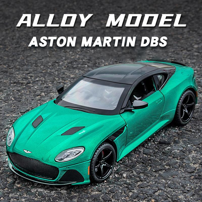 1/24 Scale Aston Martin DBS Luxury Sports Car Alloy Metal Diecast & Toy Vehicle Car Model High Simulation Collect Hobby Ornament Gift