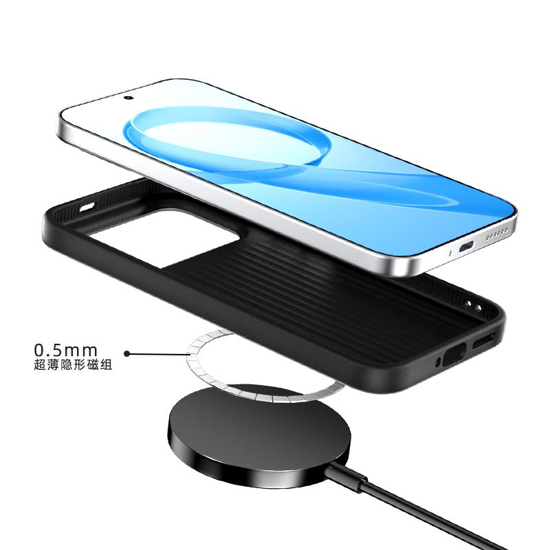 Mode Gitter Gestreift für Magsafe Hülle für Xiaomi POCO F8 Ultra F8 Pro Magnetisches Kabelloses Laden Stoßfeste Bumper Abdeckung Funda