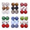 Plush Christmas Balls with Lanyard Seasonal Hanging Ornaments Elegant Xmas Tree Decoration for Home And Holiday Parties