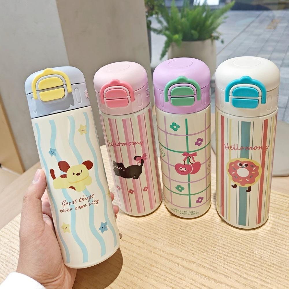 520ml Capacity Thermos Cup Double-layer Vacuum Cup Portable Vacuum Flask  Hot Travel