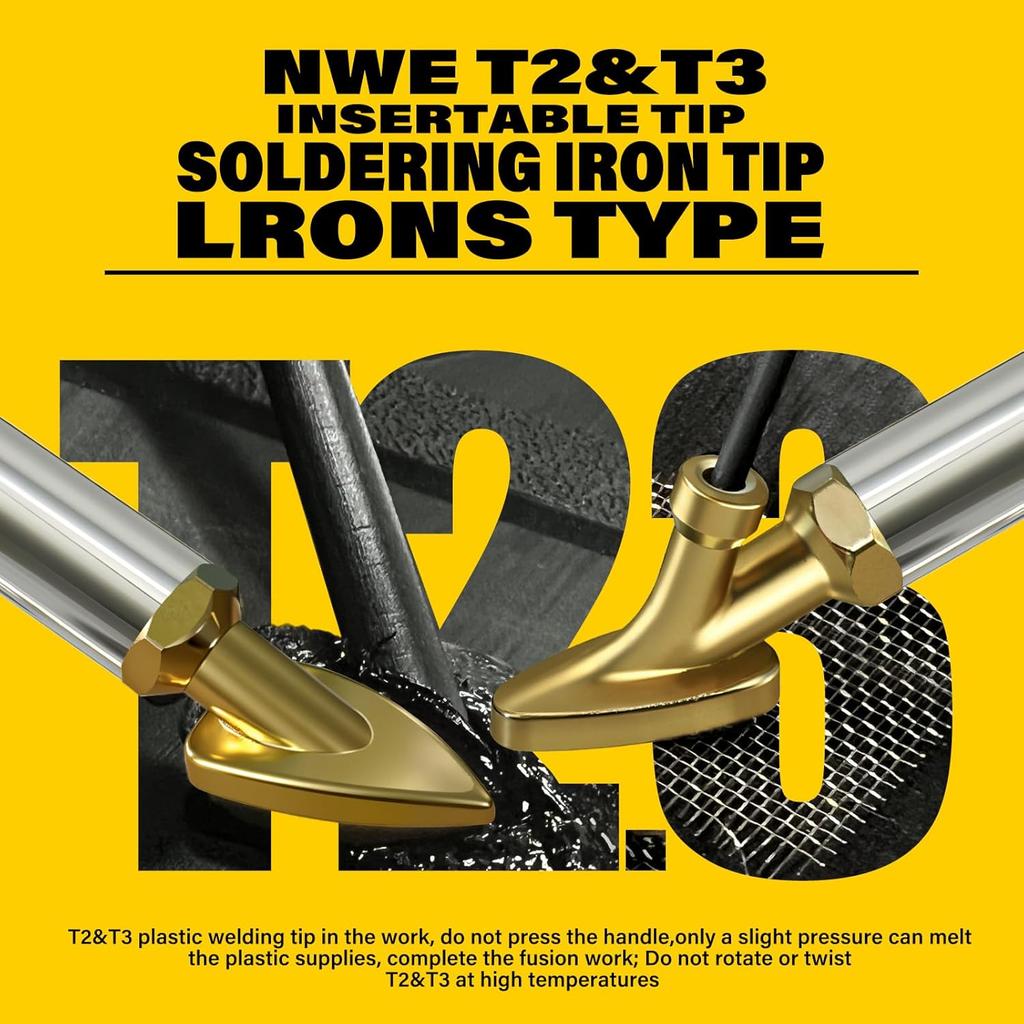 110V-100W Deluxe Plastic Welder, Plastic Welding Repair Iron Kit for Car Bumper Dashboard Kayak Canoe Tank Repairs