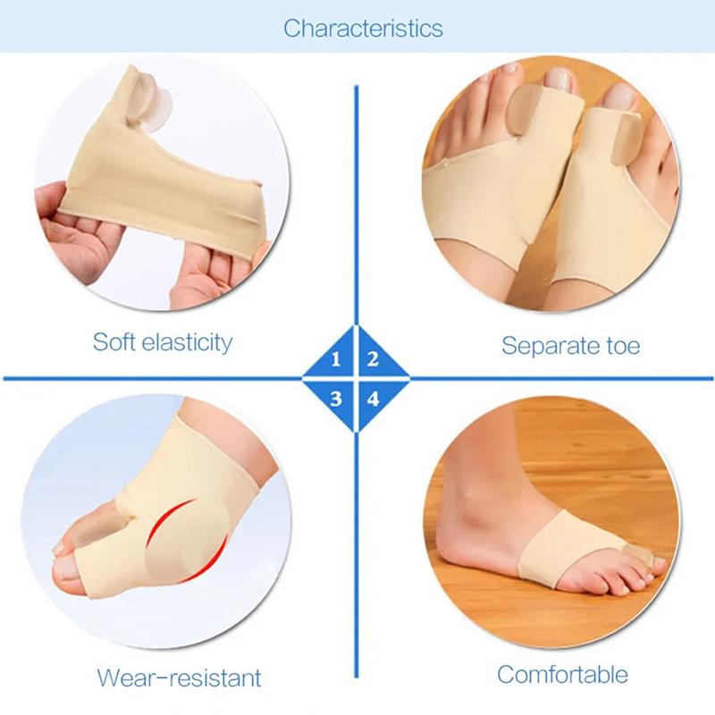 1Pair Bunion Corrector,Toe Separator For Big Toe Relax,Spread And Stretch For Hallux Valgus & Bunion Support Protector