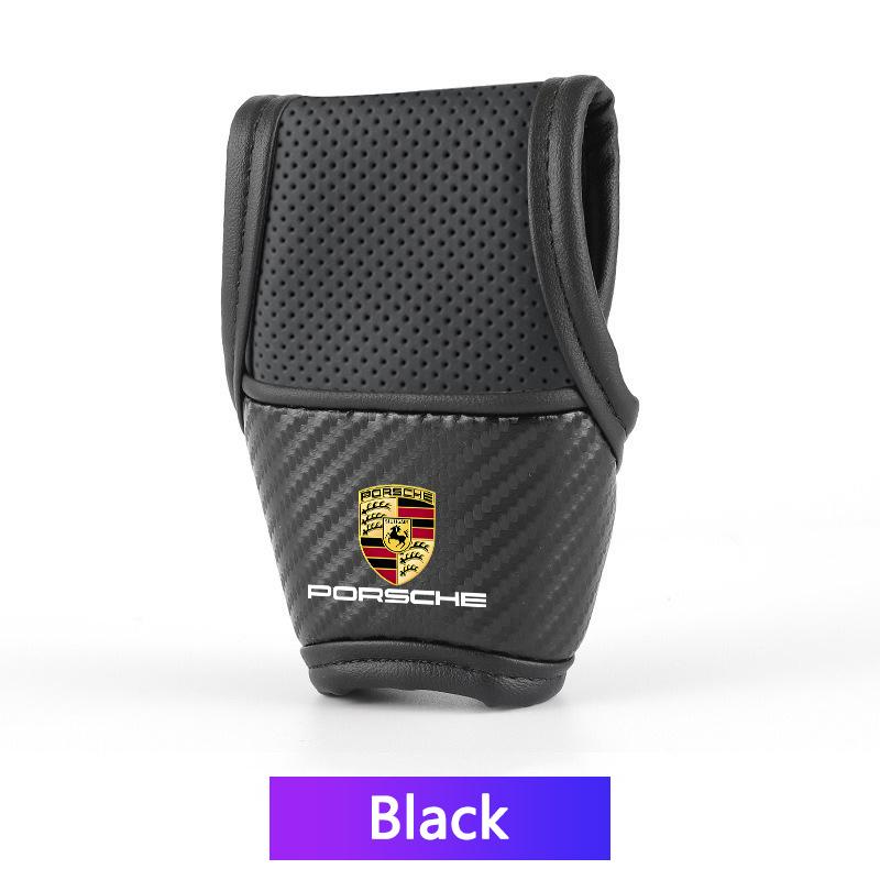 High-end Car Interior Shift Handle Covers Non-Slips Gearshift Cover For Porsche 911 Cayenne Cayman Panamera Macan Taycan Boxster