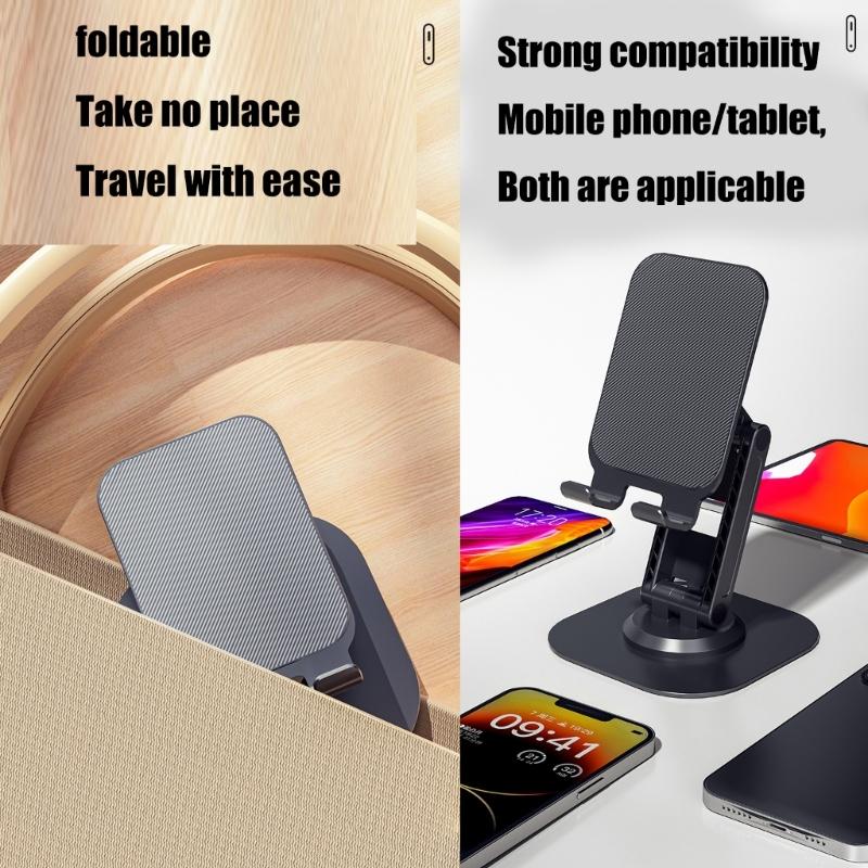 360 Degree Rotating Cellphone Holder Lazy Bracket for Phone Tablet Folding Adjustable Table Support Stand