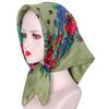 Luxury Hijab Hair Bands Square Cotton Scarf For Women Neckerchief Female Rose Pattern Shawl Headband Fashion Wraps Bandana