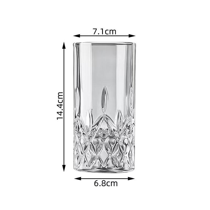 Gravierte Kristallglasbecher Kreative Glasbecher Hochwertige Dickwandige Geprägte Saftbecher Bierglas Whiskyglas Weingläser