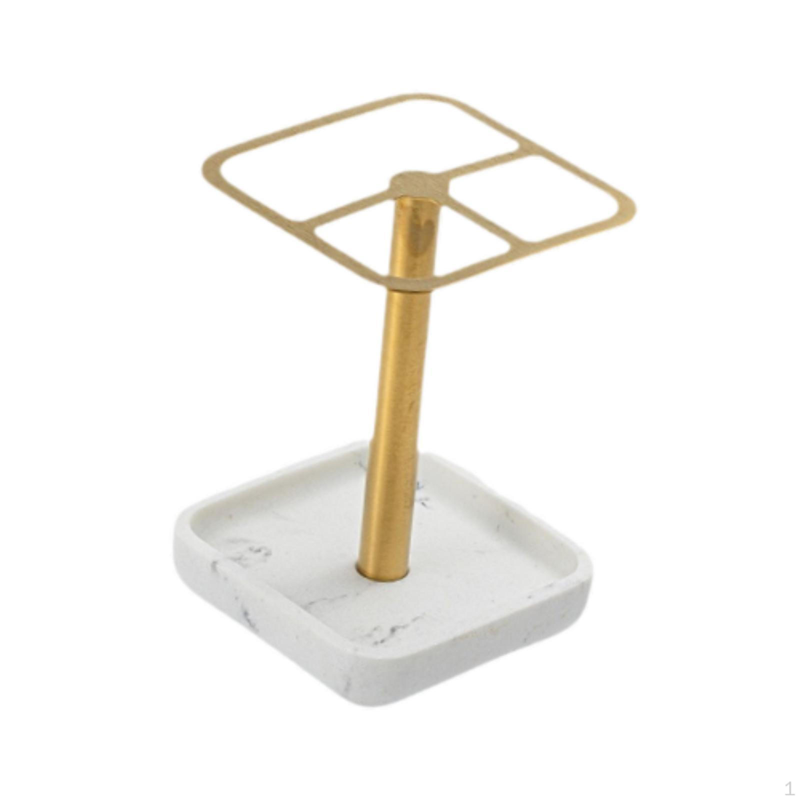 

Настільний органайзер для зубних щіток та предметів першої необхідності для ванної кімнати Gold