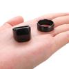 Fashion Men's Smooth Black Stainless Steel Rings Width Signet Square infinity Finge Ring Hiphop Male Wedding Party Jewelry Gift
