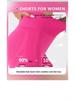 Women's Seamless High Waist Yoga and Running Shorts - Quick Dry, Peach Lift Fit