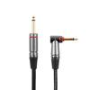 Cableworks by Gator Cases Headliner Series 10ft S/L Shielded Cable for Guitar/Bass with Mute Switch (GCWH-INS-10RAQT)