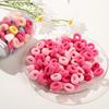 100Pcs Colorful Women Girls Elastic Hair Bands Ponytail Hold Small Hair Tie Rubber Bands Scrunchie Hair Accessories for Women
