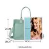 Canvas bag women's large-capacity multi-pocket shoulder bag lady hand-held tote bag