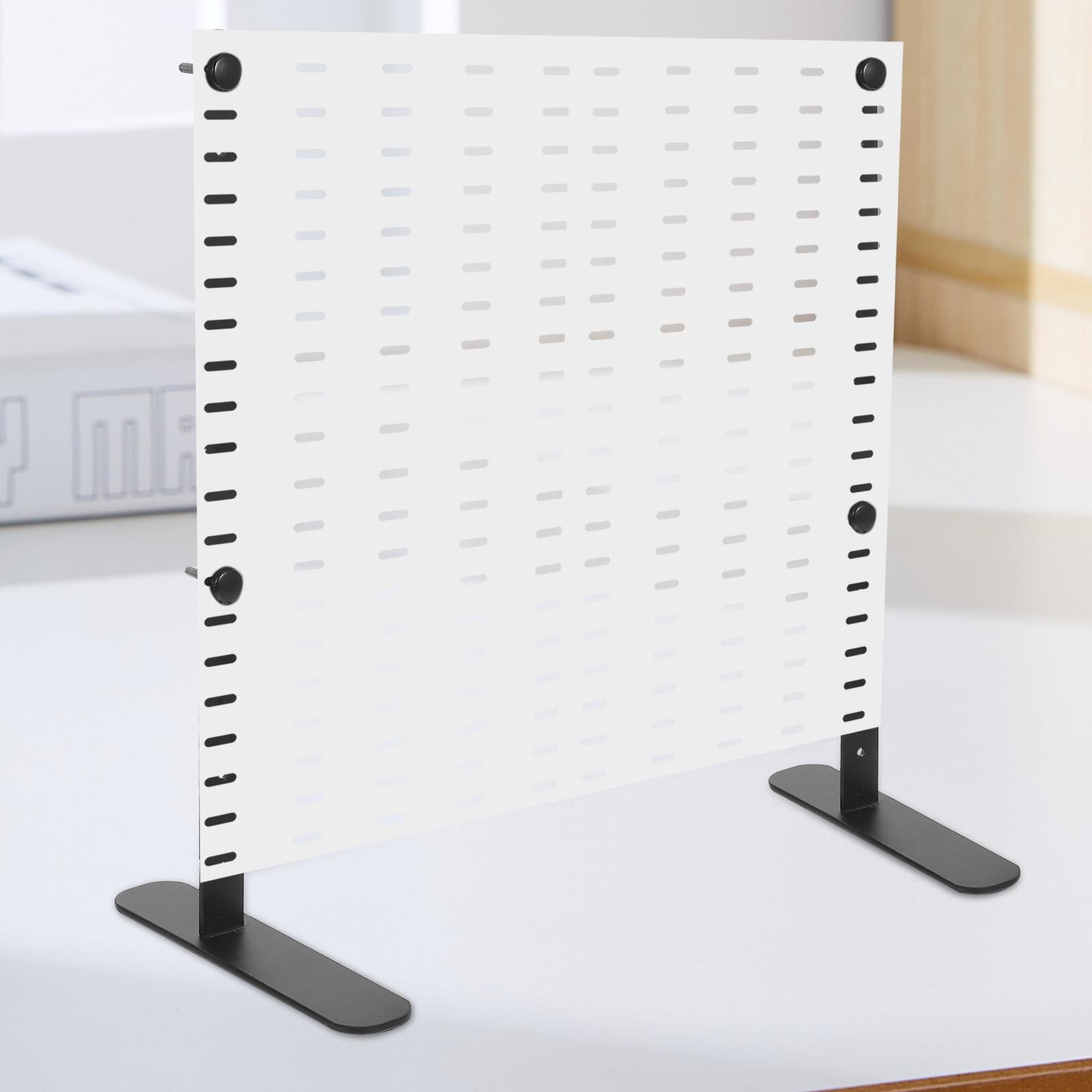 

2Pcs Sturdy Pegboard Desk Mount for Office Table Top Display Stand Panel Support Bracket Organizing Rack for Gaming and other