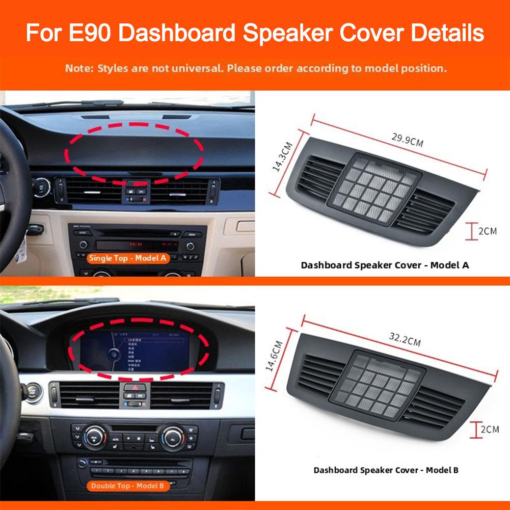 Speaker Cover for BMW For 3 Series E90 E91 E92 E9For 3 2004-2012 Center Console Instrument Panel Grille OEM 5145712For 3749