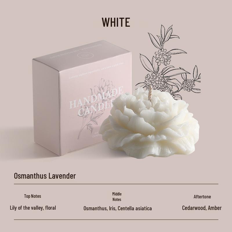 

Camellia Scented Soy Candle - Elegant Home Decor & Festive Souvenir