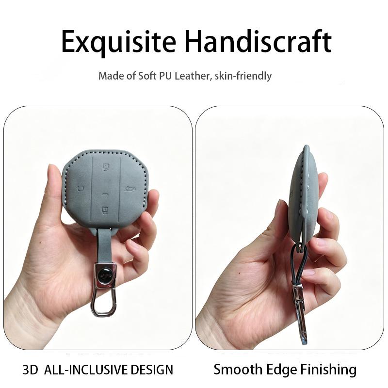 Car Key Case Cover Fob For Jetour Freedom Shanhai T1 T2 Keychain Durable Luxury Anti-Scratch Leather Accessories