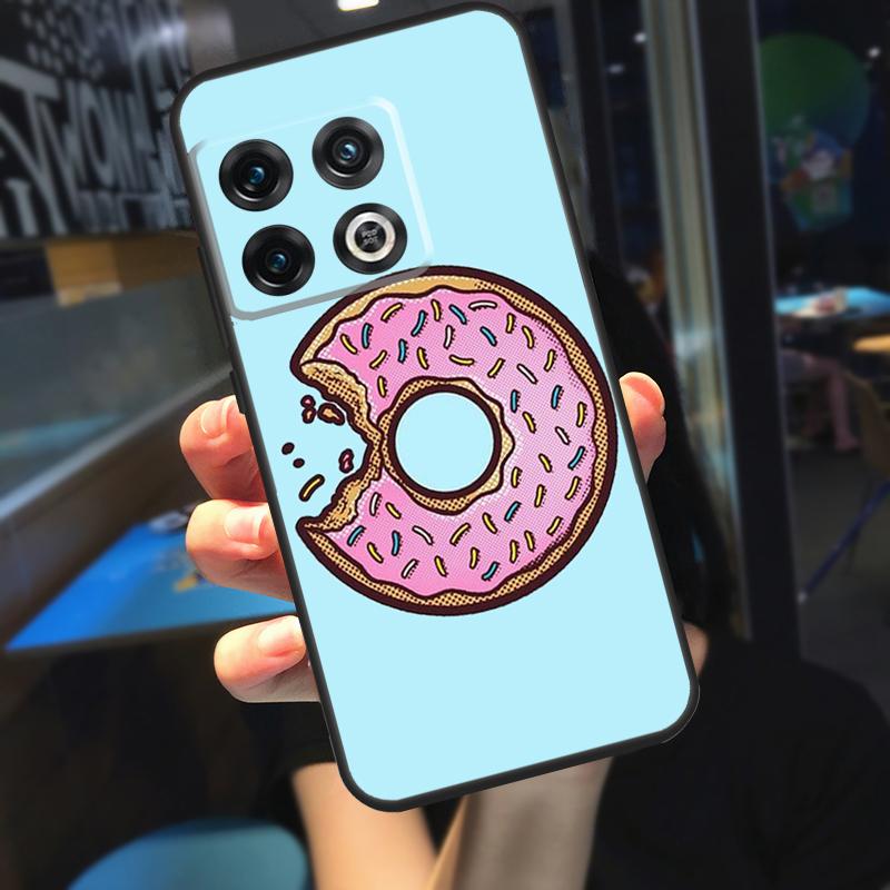 Pizza Sushi Food Donuts Funda For OnePlus 10T 8T 9RT 12 13 13R 11 9 10 Pro OnePlus Nord 4 CE 2 3 Lite N20 N30 Case