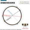 Microwave Turntable Ring, 7.5" Microwave Oven Glass Plate Tray Support, Rotating Roller Support Ring with 14 mm Rollers (2 PCS)