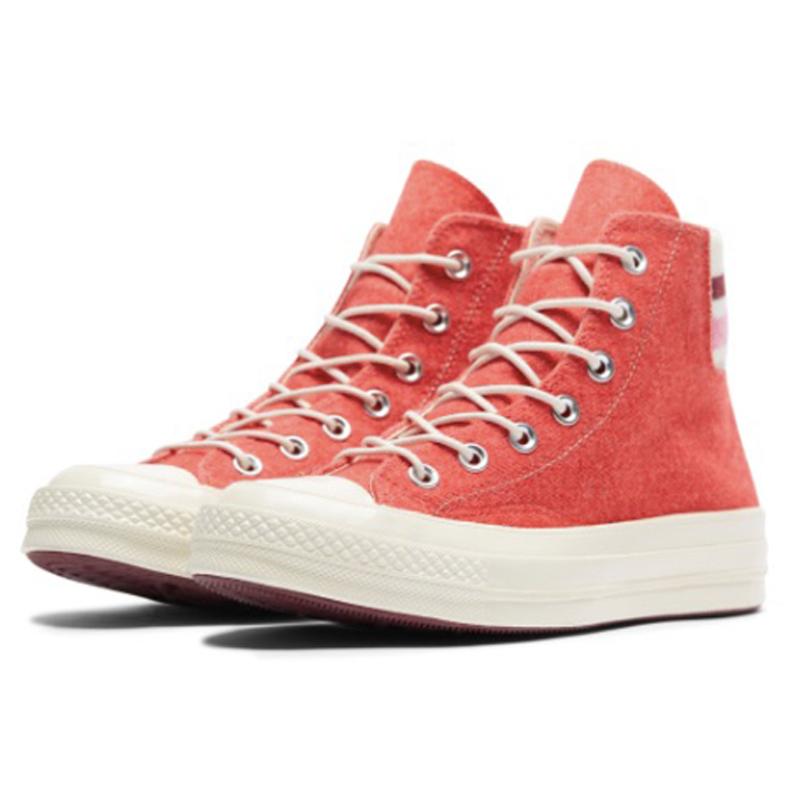 Converse Chuck Taylor All Star 1970s Comfortable and Versatile High-Top Canvas Unisex Red