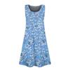 Women's Summer Casual U-shaped Tie Pocket Popular Floral Print Dress