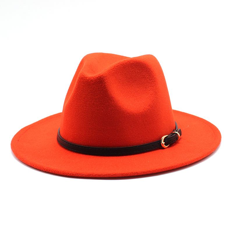 Jazz Hat Season British Retro Top Hat Men'S And Women'S Woolen Hats
