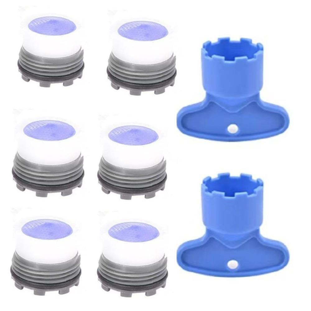 

Bubbler Water Saving Faucet Aerator 16.5 18.5MM with Wrench Kitchen Tap Filter Built in Bubbler Flow Control Basin Accessory