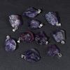 5pcs Irregular Raw Natural Stone Pendant Agates Quartz Crystal Pendant for Jewelry Making DIY Necklace Earrings Accessories