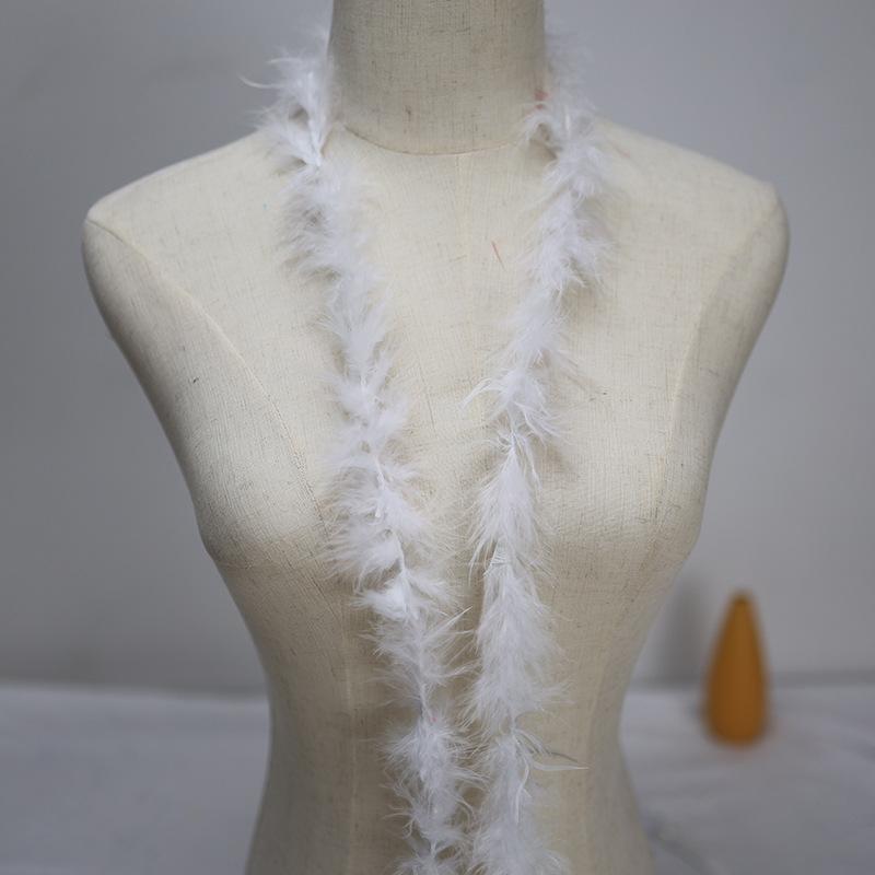 Direct Sales, Colored Turkey Tops Diy Interior Decoration Feather Accessories Bouquet Packaging Material Feather Strips