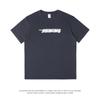 Casual Short-Sleeved T-shirt Boys Heavy Cotton Minimalist Design Letter Printing T-shirt Top Female Summer