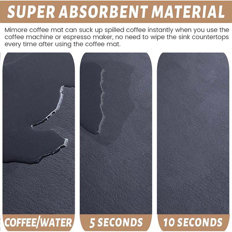 Coffee Dish Super Absorbent Anti-slip Large Kitchen Absorbent Draining Mat Drying Mat Quick Dry Bathroom Drain Pad Placemat