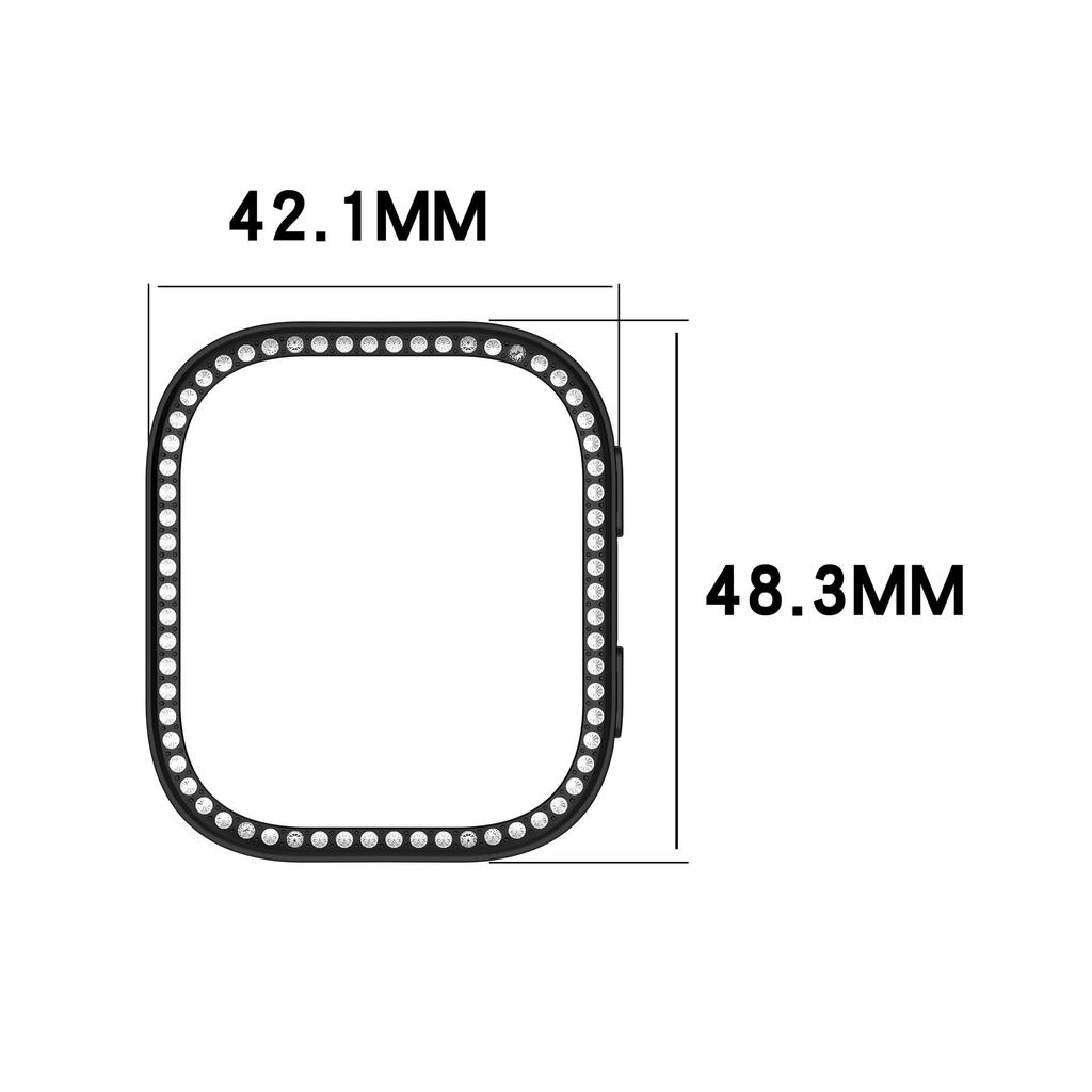 Bling PC Hollow Frame for Amazfit Bip6 (A2435) Smart Watch Diamond Crystal Bumper Protector for Amazfit Bip 6 (A2435) Accessorie