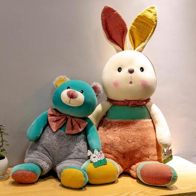 Große Plüschhasenpuppe - Kuscheliges Schlafkissen & Hochzeitsgeschenk für Mädchen