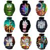 3d And Rick Print Womenmen Pullover Hoodie Sweatshirt Tops Jumper