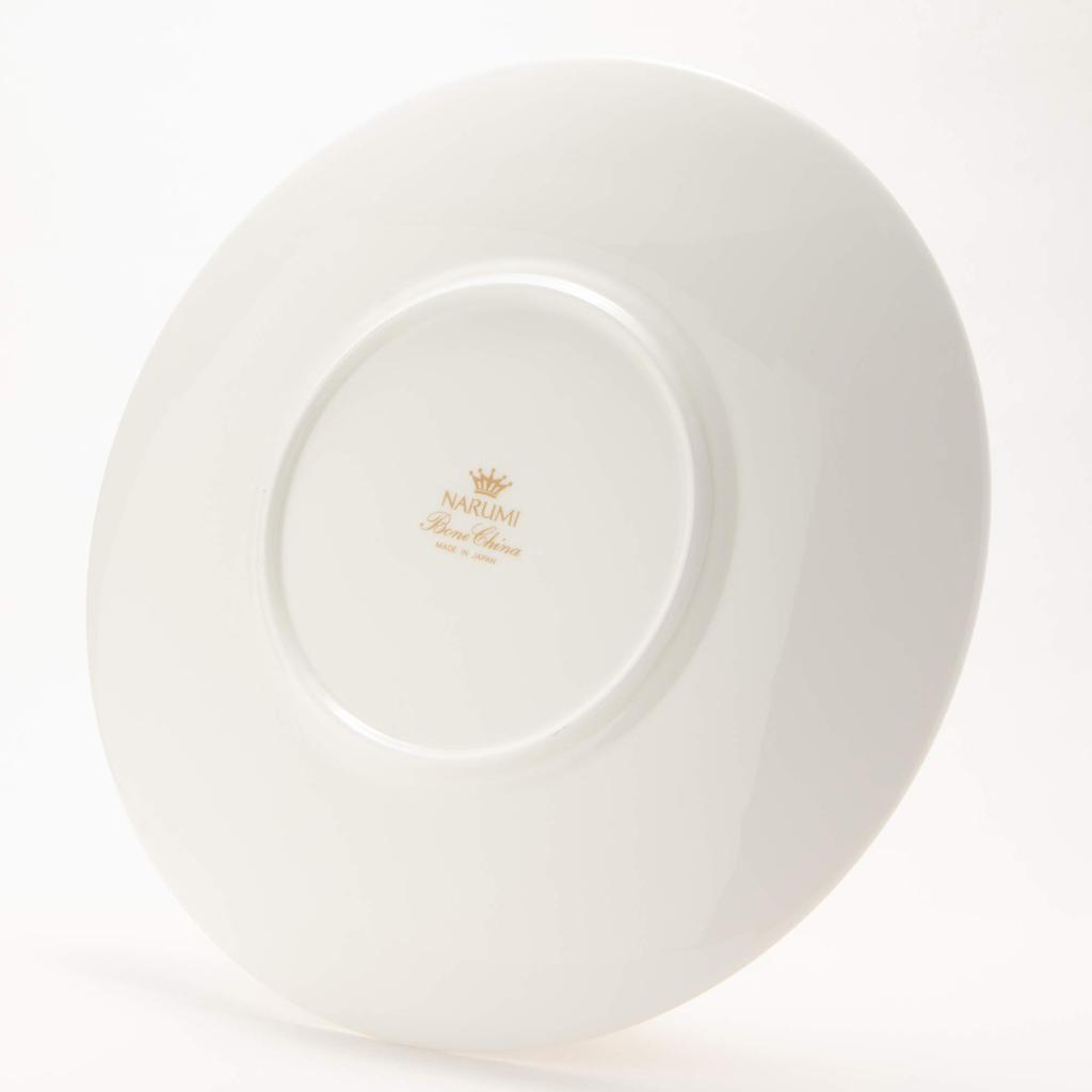 NARUMI Plate Washi 27cm Gold Stylish Elegant Flat Plate Rim Made in Japan (Gold) 51357-5664