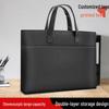 Handheld Waterproof Document Bag with Zipper - Large Capacity Office & Conference Bag for Computers & Documents