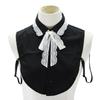 Women Cotton Fake Collar Girls Black Shirt Lapel False Collars Neck Tie Detachable Collar Blouse Top Women Clothes Decor
