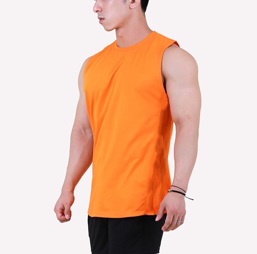 2024 Men's Korean Style Sleeveless Fitness Tank Top - Loose, Breathable Training Vest