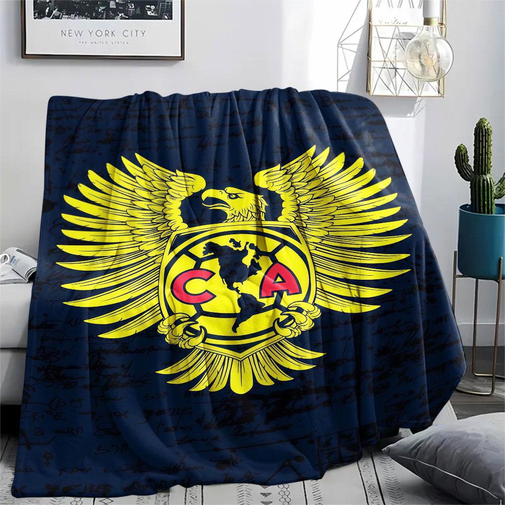1PC Club America Patterned Flannel Blanket Suitable For All Seasons for Home Decor Warmth and Comfort Gifts Holiday Present
