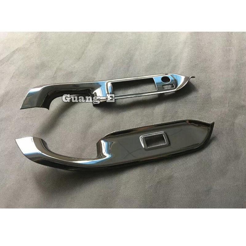 Sticker Front Door Window Glass Panel Lift Switch Button Frame For Toyota Noah Voxy 80 Series 2015 2016 2017 2018