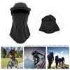 Summer Outdoor Sunscreen Cooling Face Shield With Hat Brim Water Absorption Breathable for Cycling Running Sportblack