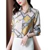 Spring Women's Silk Blouse Fashion Satin Long Sleeve Vintage Women's Tops Elegant Tops OL Ladies Tops Women's Clothes