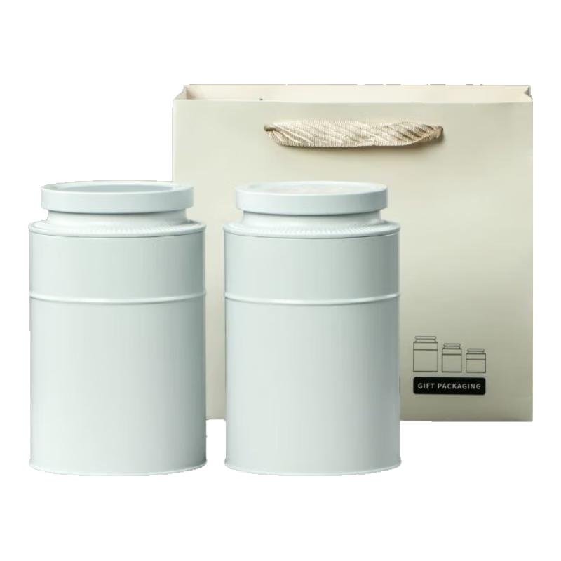 Light Jade Ceramic Tea Storage Caddy