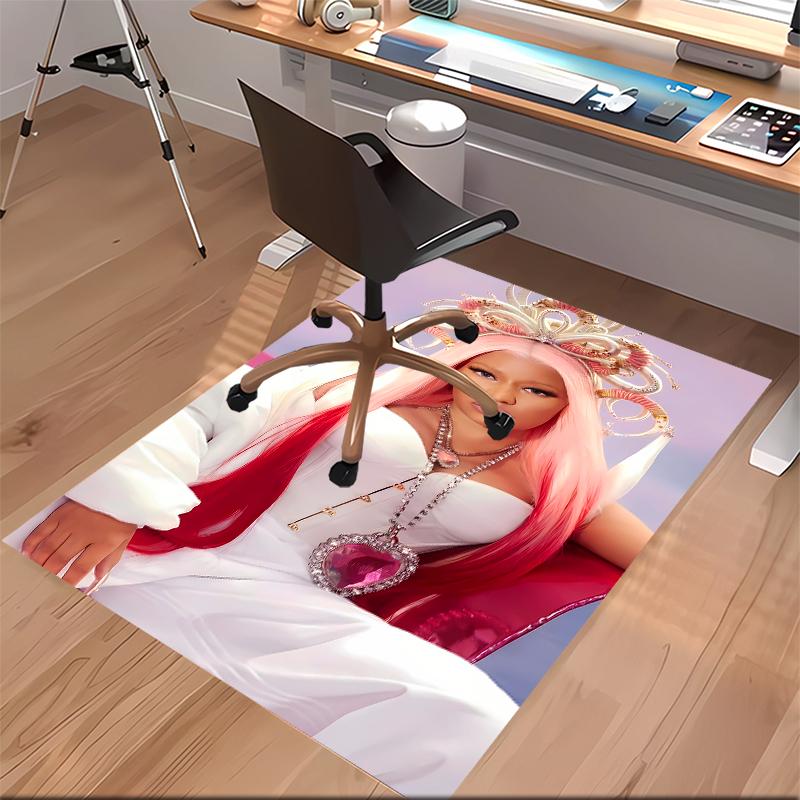 Nicki Minaj Printed Absorbent Washable Carpet, Non-Slip Bathroom Mats, Kitchen Rugs, Yoga Mat,Living Room Entrance, Camping Picnic Rugs