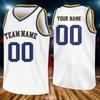 Custom Team Basketball Uniform Personalized Name Number Sleeveless Sports Jersey Training Competition Tank Tops Unisex Loose Tee