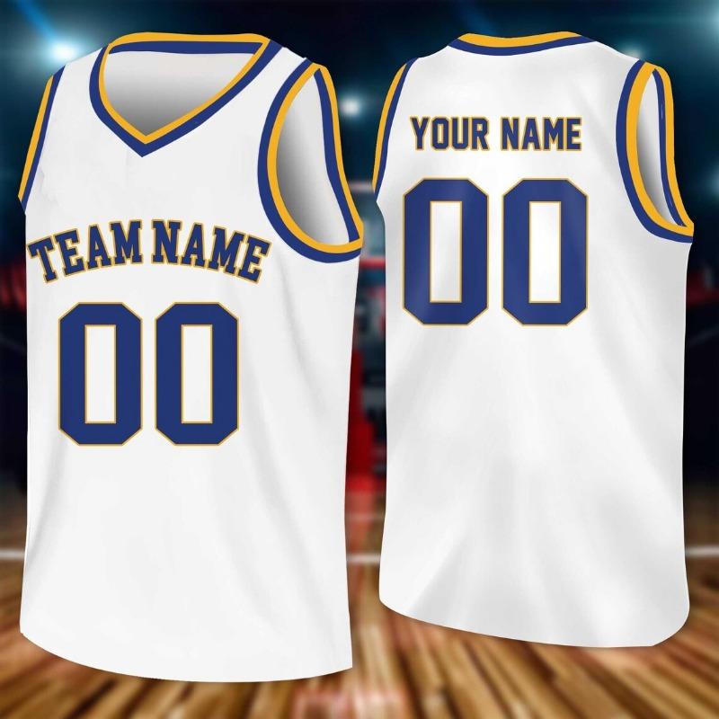 Custom Team Basketball Uniform Personalized Name Number Sleeveless Sports Jersey Training Competition Tank Tops Unisex Loose Tee