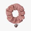 Mellotory glänzender Herzanhänger Scrunchie (4 Farben)