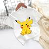 New Cartoon Printed Pikachu Game T-shirt for Kids - Short Sleeve Boys' and Girls' Casual Shirt for 2025 Sports Shirt
