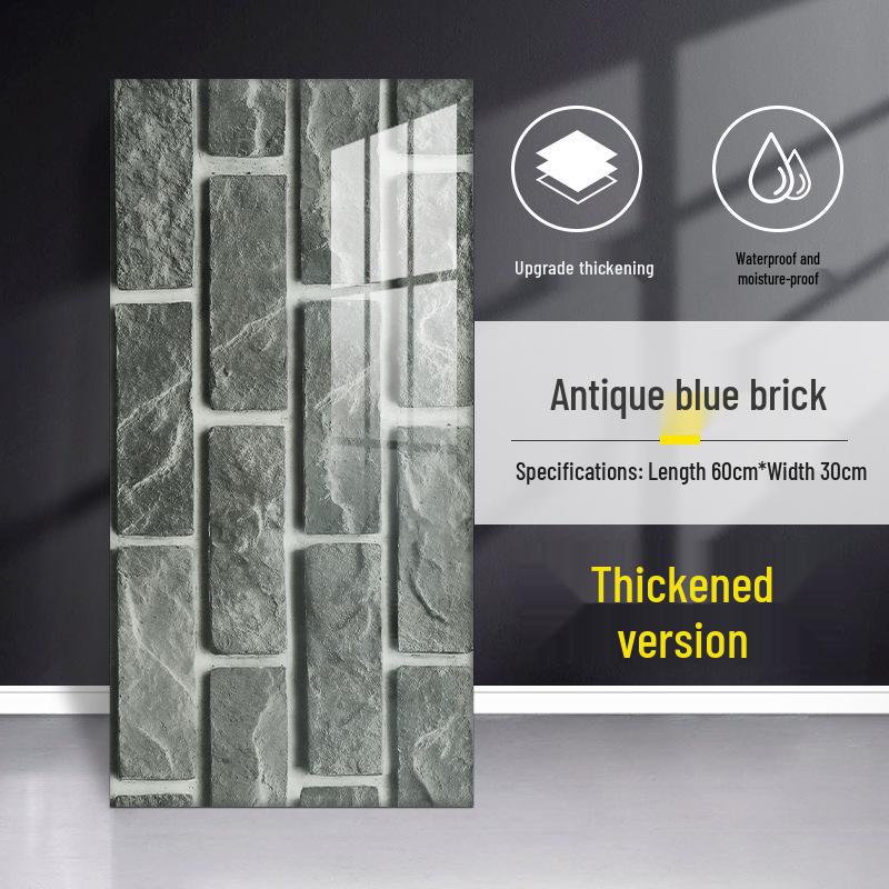 

Водонепроникна наклейка на стіну під мармурову плитку: Самоклеючі вологостійкі шпалери для ремонту ванної кімнати 30x60 cm